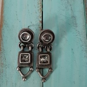 Earrings Dangle Silvertone